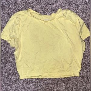 Wild Fable Yellow Crop Top, Size Large
